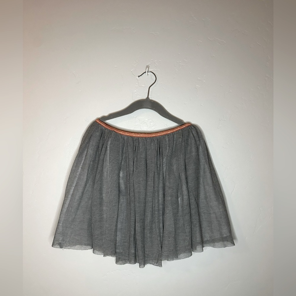 Zara girls tulle skirt, gray, size 11/12